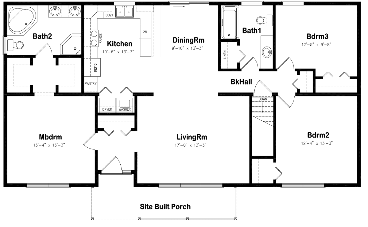 3 Bedroom Split Ranch Floor Plans Review Home Co